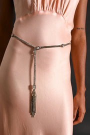 1950s Rhinestone Tassel Belt