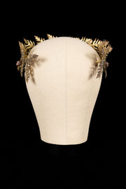 c1900 French Brass Oak Leaf Acorn Crown