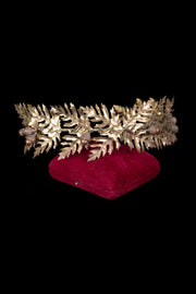 c1900 French Brass Oak Leaf Acorn Crown