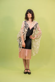 1920s Handmade Pieced Lace Cocoon Cape [OS]