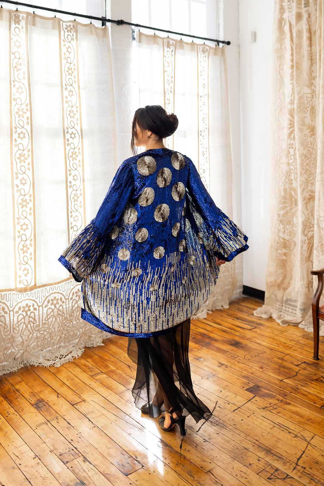 1920s French Couture Starry Night Sequin Jacket – Demetra Vintage