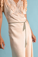 1950s Rhinestone Trompe L'Oeil Tie Belt