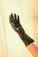 1940s Novelty Lock Leather Gloves