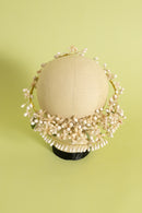 1930s Wax Blossom Bridal Circlet Crown