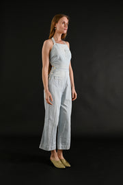 1930s Light Denim Halter Neck Overalls [xs/sm]