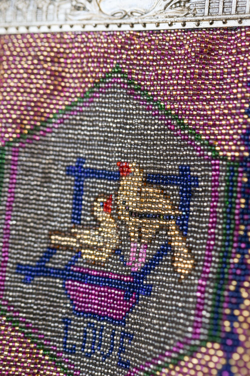 Edwardian Hand Beaded Love Purse