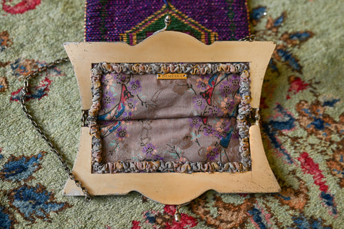 Edwardian Hand Beaded Love Purse