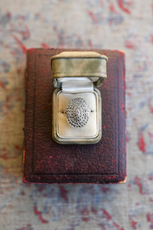 Art Deco Sterling Marcasite Ring