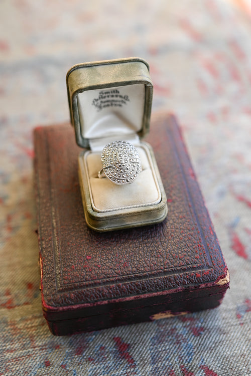 Art Deco Sterling Marcasite Ring