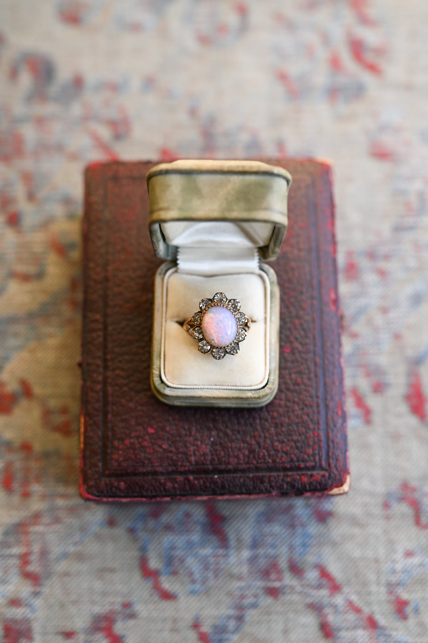 Edwardian Opaline Paste Ring