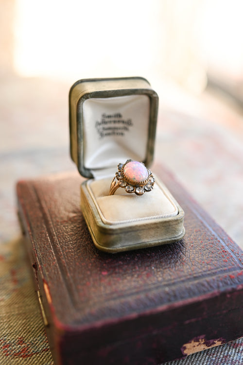 Edwardian Opaline Paste Ring