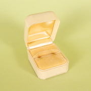 Deco Ivory Floral Celluloid Ring Box