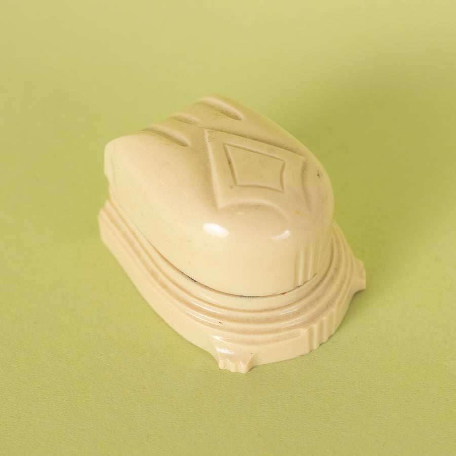 Deco Ivory Celluloid Ring Box