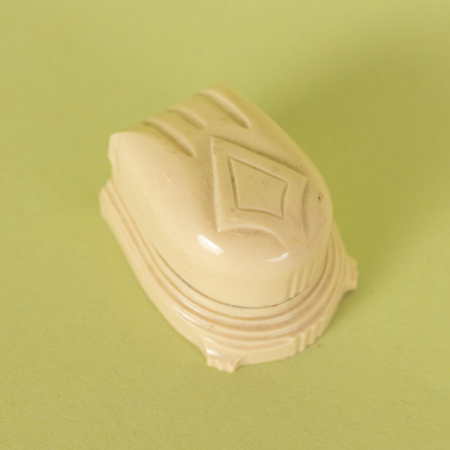 Deco Ivory Celluloid Ring Box