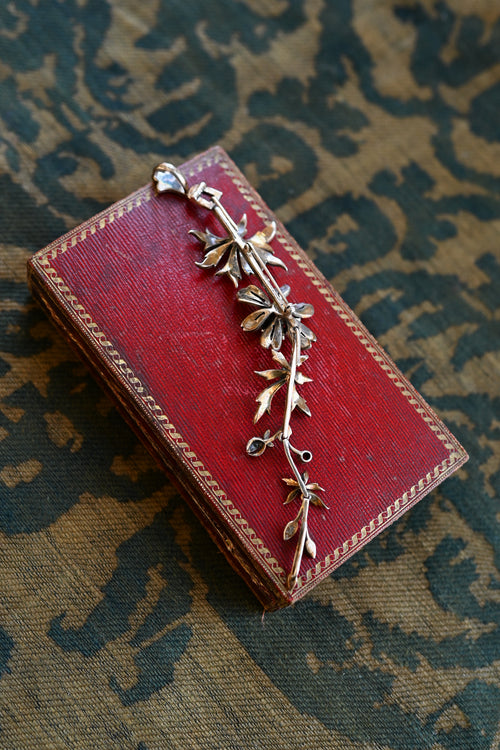 Midcentury Sterling Floral Articulated Convertible Pendant + Brooch