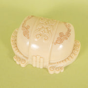 Deco Ivory Articulated Celluloid Double Ring Box