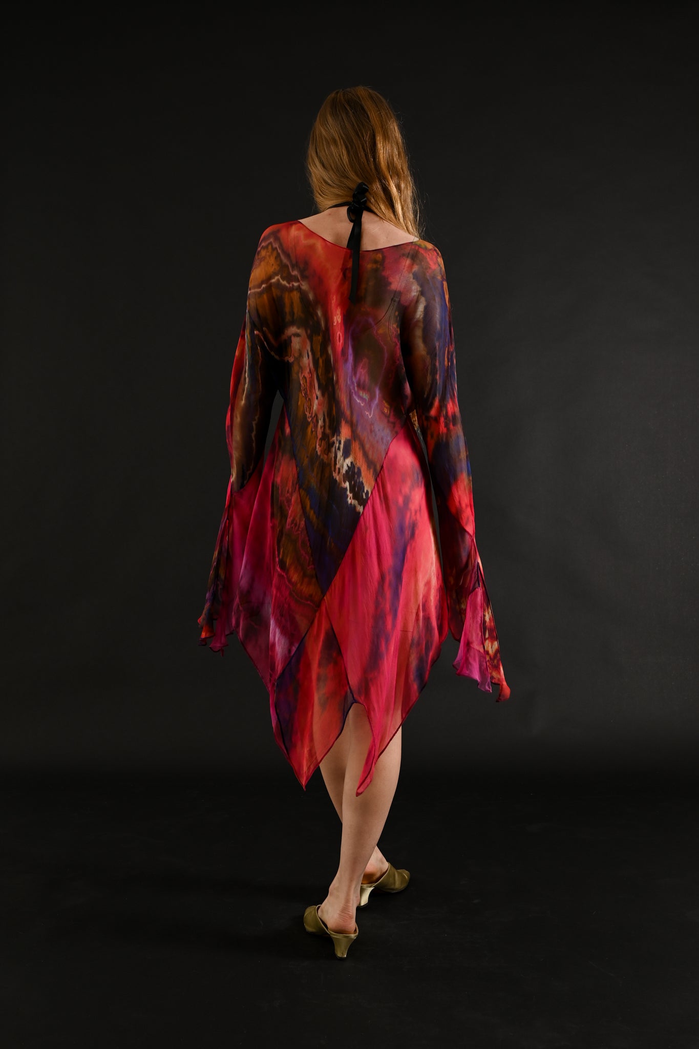 1990s Carter Smith Silk Chiffon Tunic [OS]