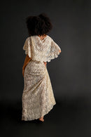 1930s Silk Lace Gown + Cape Bridal Ensemble [xs/sm/med]