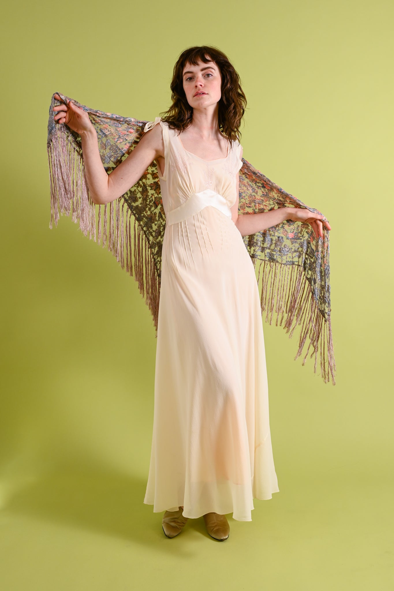 1920s Liberty of London Silk Shawl