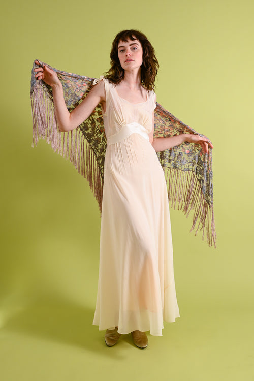 1920s Liberty of London Silk Shawl