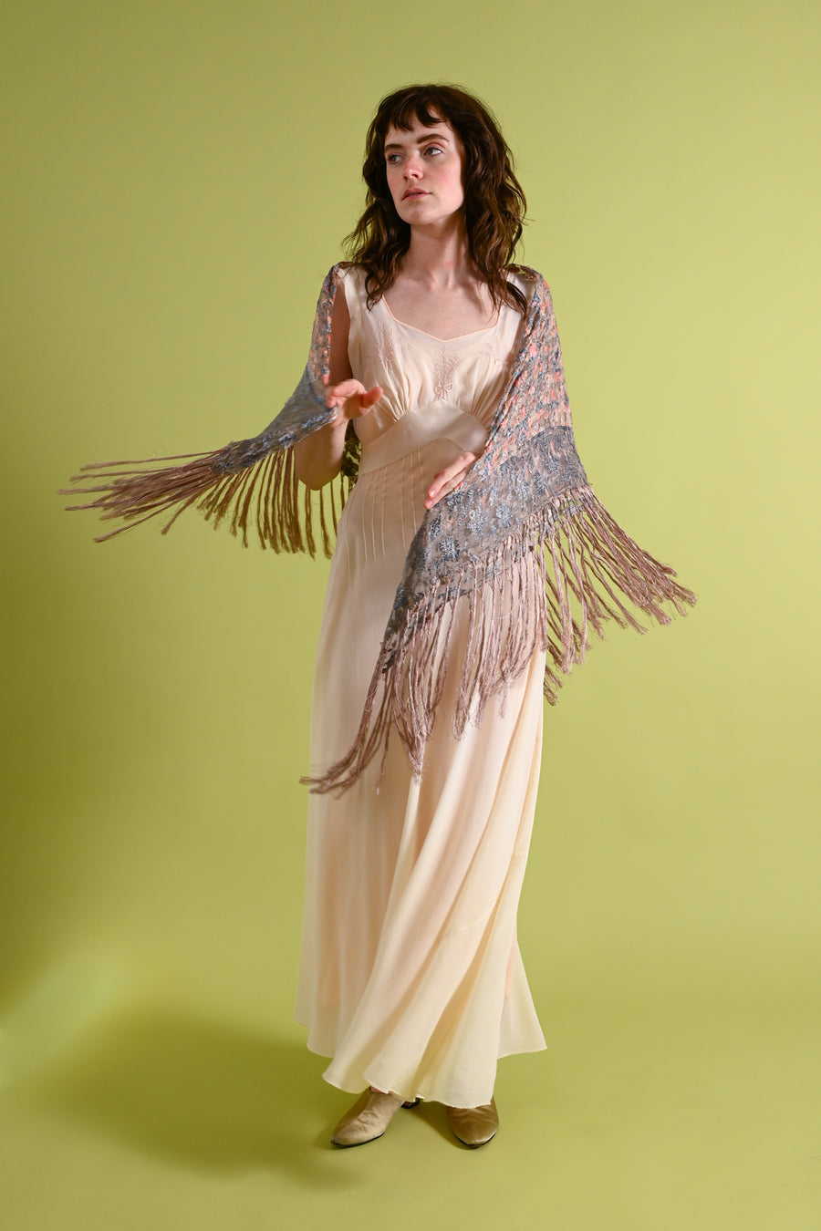 1920s Liberty of London Silk Shawl