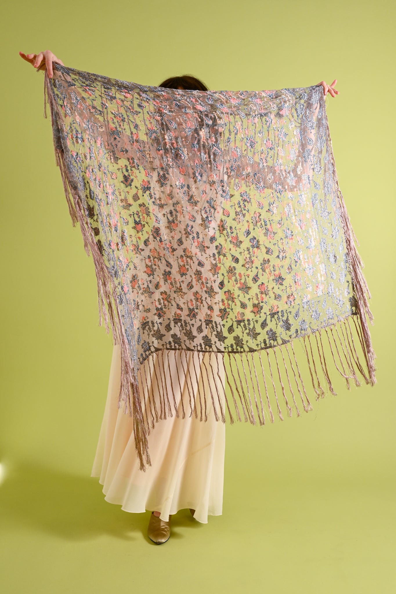 1920s Liberty of London Silk Shawl