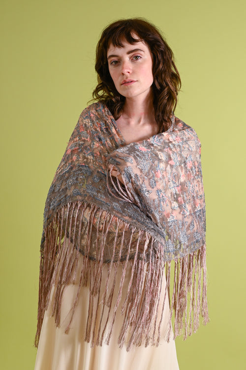 1920s Liberty of London Silk Shawl