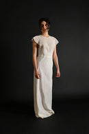 1930s Ivory Silk Embroidered Bridal Gown