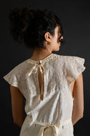 1930s Ivory Silk Embroidered Bridal Gown