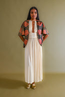 1930s English Watered Silk Rose Lamé Jacket [xs/sm/med]