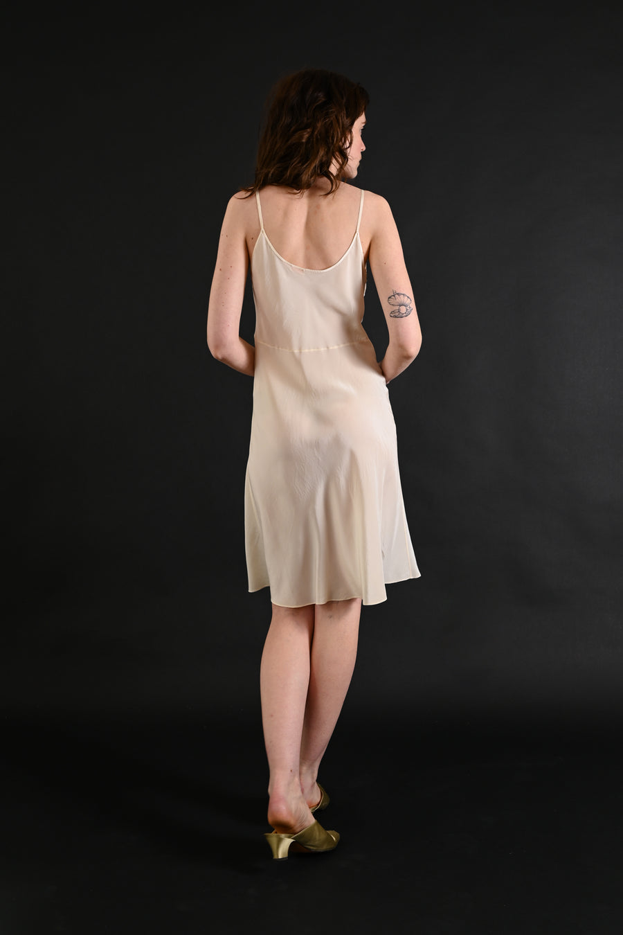 1930s Silk and French Lace Slip Dress [med/lrg]