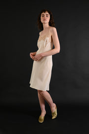 1930s Silk and French Lace Slip Dress [med/lrg]