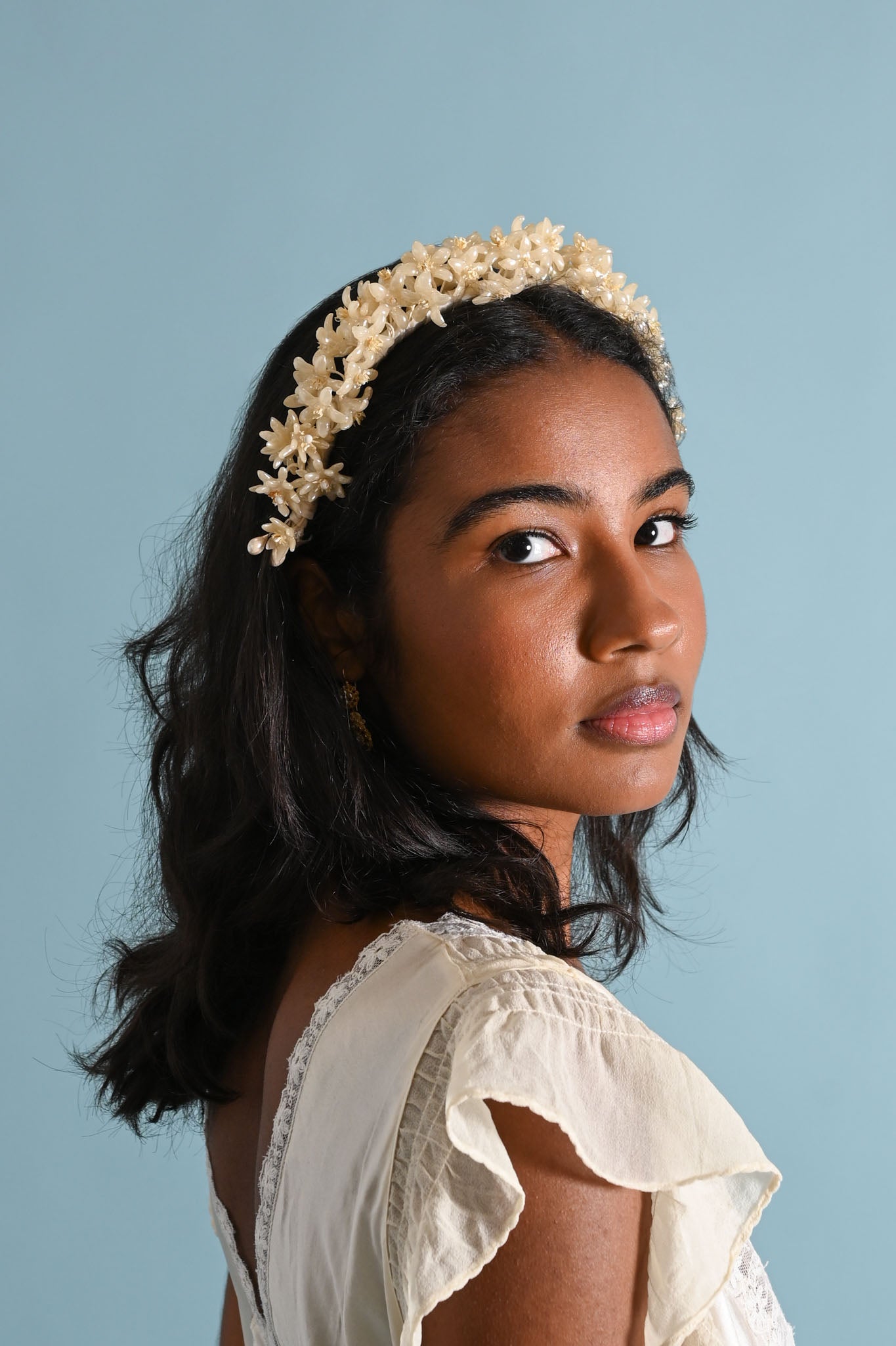 1930s Orange Blossom Wax Bridal Crown