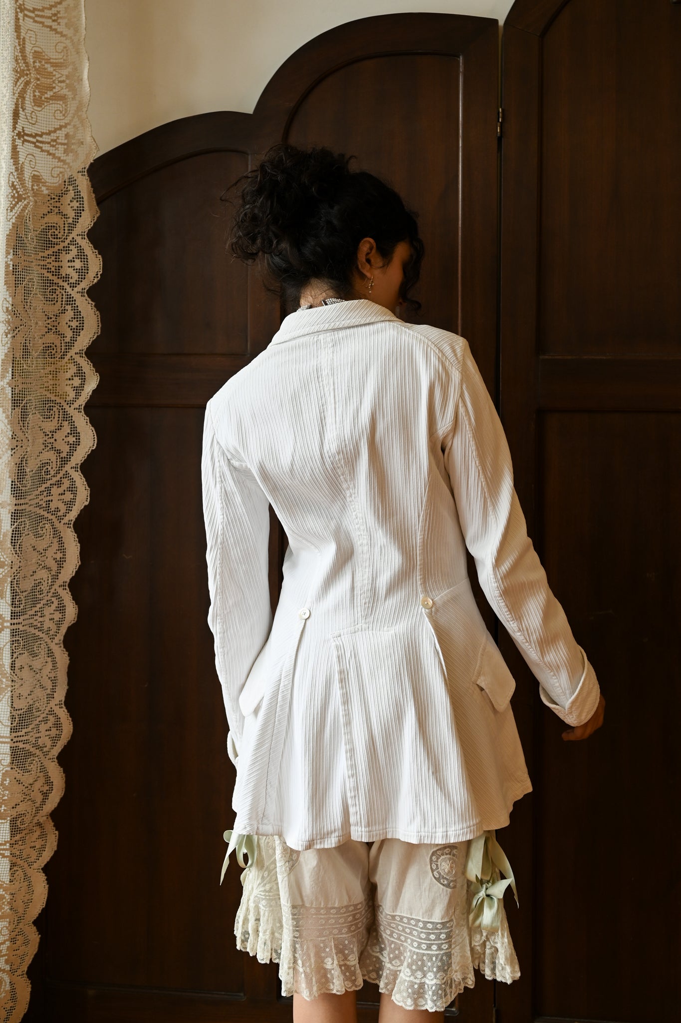 c1900s Cotton Piqué Frock Coat