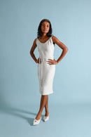 1960s Iridescent Sequin Knit Dress [xs/sm/med]