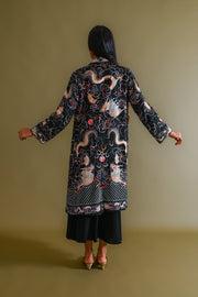 1920s Silk Dragon Hand Embroidered Jacket [sm/med/lrg]