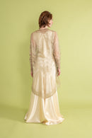 1920s Art Deco Silver Lamé Jacket [sm/med/lrg]