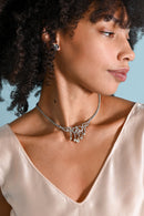 1930s Sterling Art Deco Paste Necklace