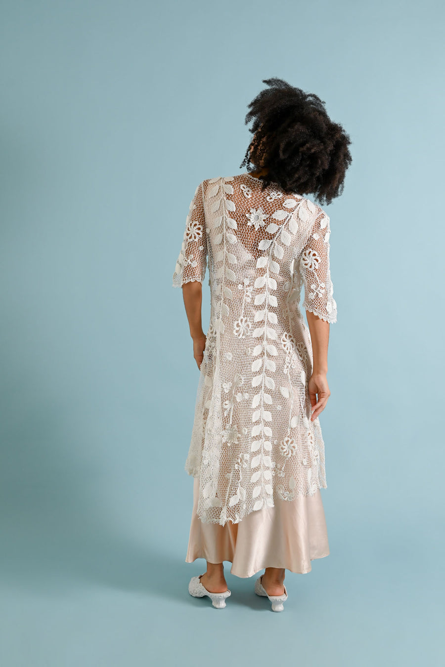 1900s Irish Crochet Duster [sm/med/lrg]