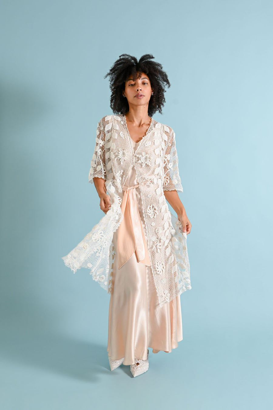 1900s Irish Crochet Duster [sm/med/lrg]