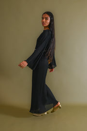 1970s Italian Micropleated Jersey Gown [xs/sm/med]