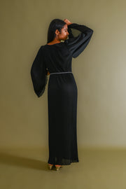 1970s Italian Micropleated Jersey Gown [xs/sm/med]