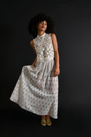 Edwardian Geometric Hand Embroidered Skirt [med/lrg]