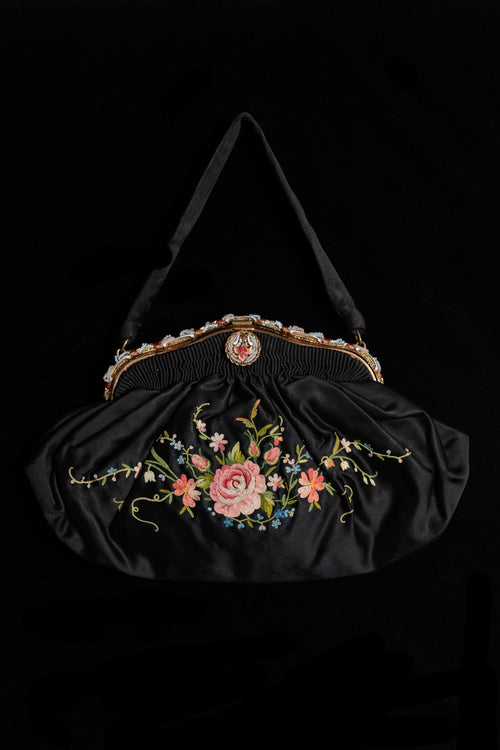 1930s French Point De Beauvais Purse