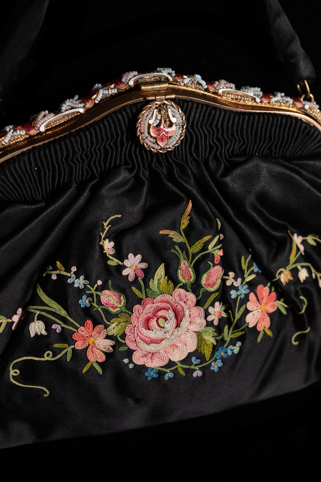 1930s French Point De Beauvais Purse