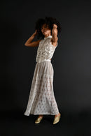 Edwardian Geometric Hand Embroidered Skirt [med/lrg]