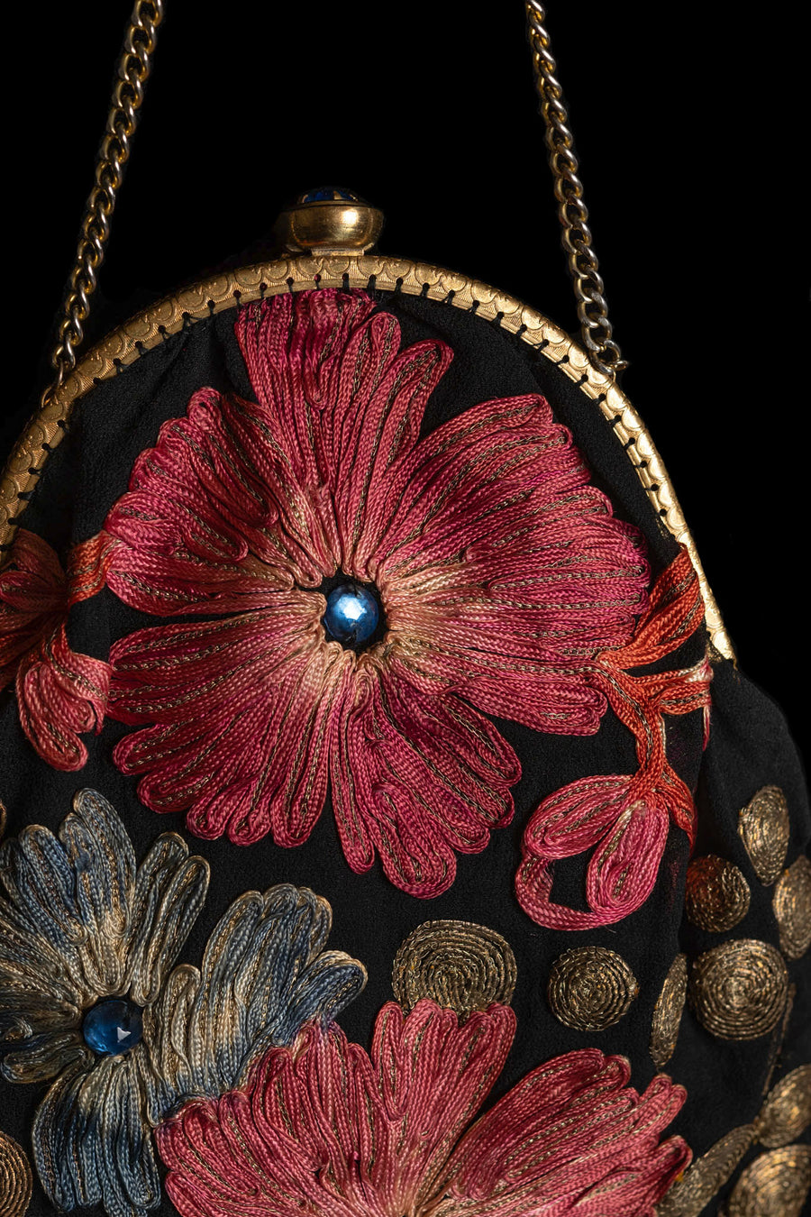 1920s Silk Ribbonwork Bullion Purse