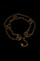 1970s Brass Snake Chain Belt