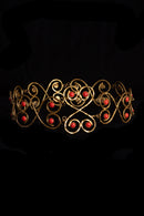 1960s Artisan Brass Cabochon Belt