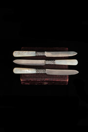 Antique Mother of Pearl Charcuterie Knives